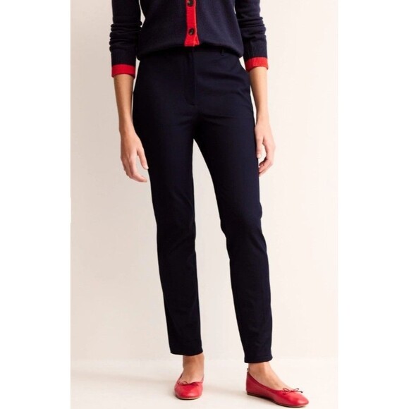 BODEN Highgate Bi-Stretch Ankle Pants Trousers Slacks, Navy, Womens Sze 10P, EUC - Picture 3 of 10